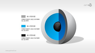 3D立體核心圖（系列-10）PPT素材