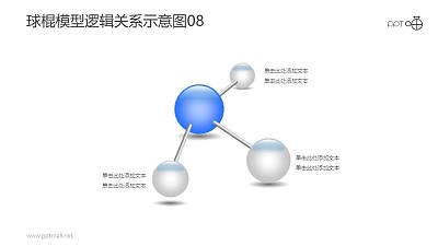 球棍模型邏輯關系示意圖素材08