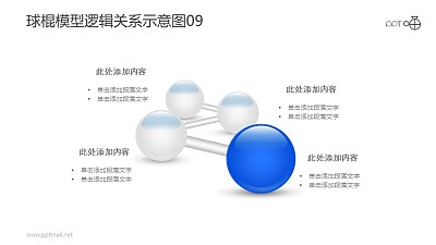 球棍模型邏輯關系示意圖素材09