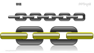 鎖鏈之兩大部分鏈條圖形素材下載