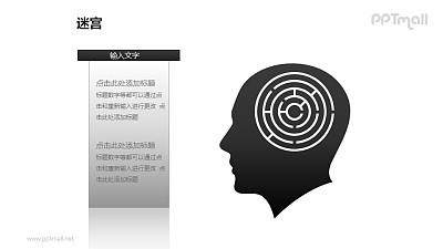 人脑中的迷宫——逻辑思维PPT模板下载