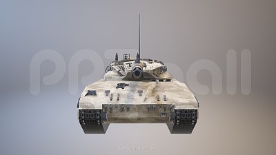 战争武器-坦克3D模型PPT素材