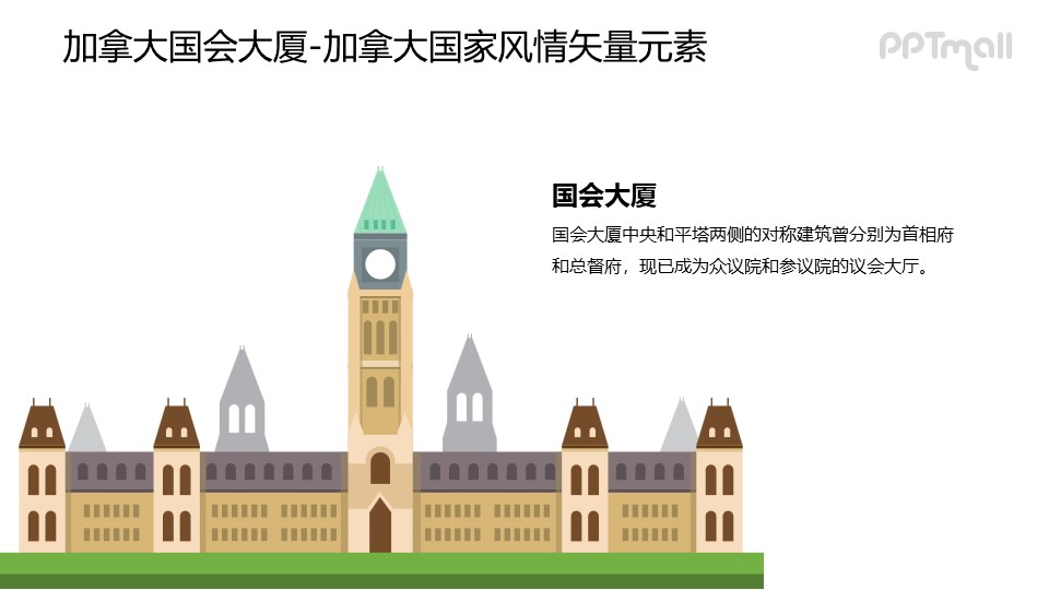 国会大厦-加拿大国家风情PPT图像素材下载