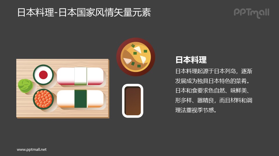 日本料理-日本国家风情PPT图像素材下载