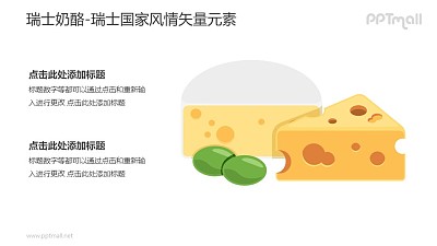 瑞士奶酪-瑞士國家風情PPT圖像素材下載