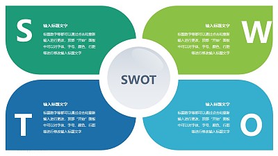 管理学经典模型SWOT分析模型PPT素材下载