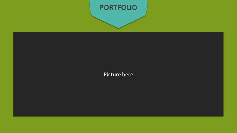 墨绿色个人介绍PPT模板