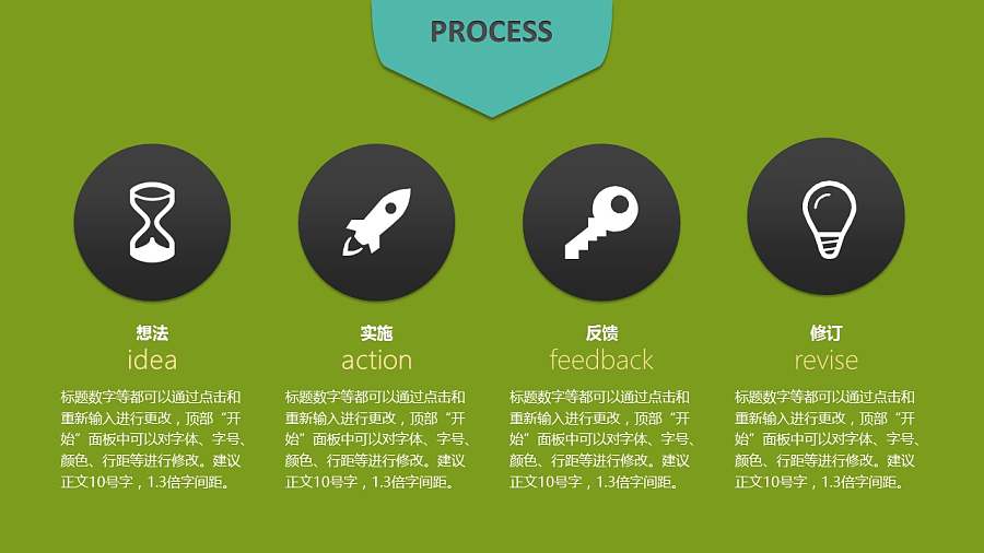 墨绿色个人介绍PPT模板