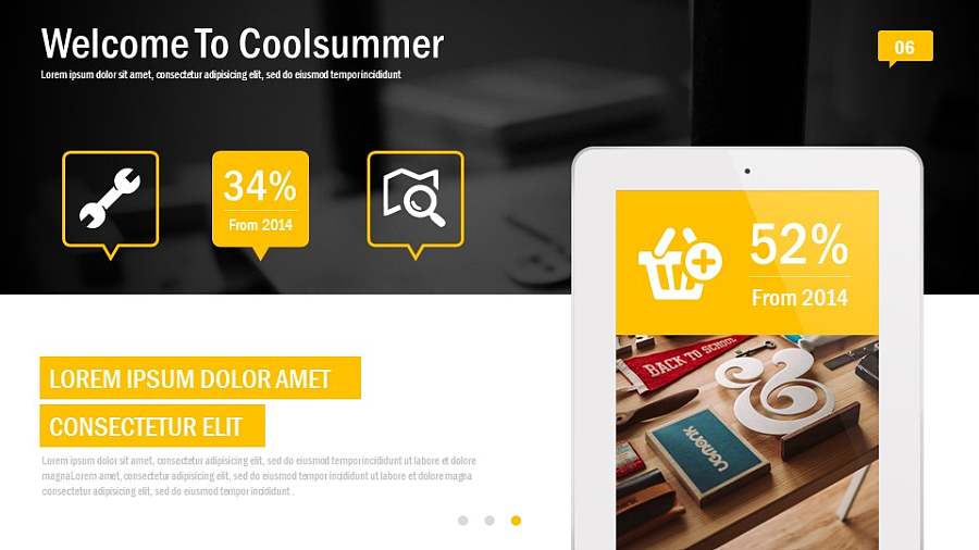 黑黄色高端逼格PPT模板