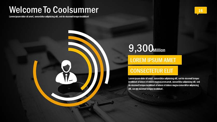 黑黄色高端逼格PPT模板