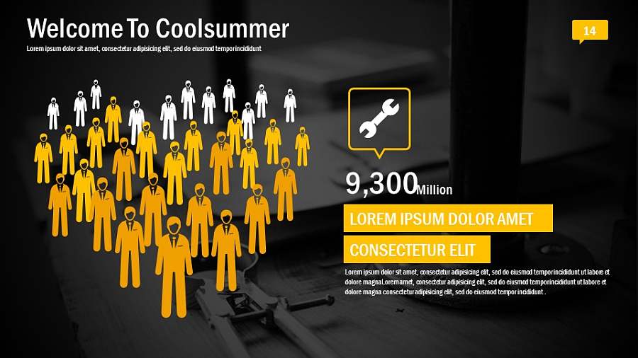 黑黄色高端逼格PPT模板