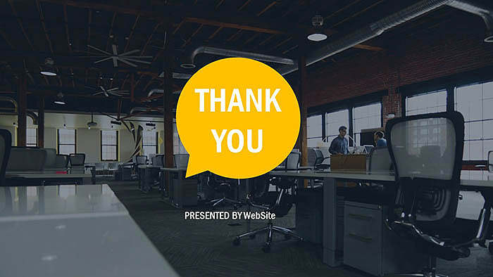 欧美大气办公室产品介绍PPT模板