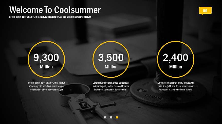 黑黄色高端逼格PPT模板