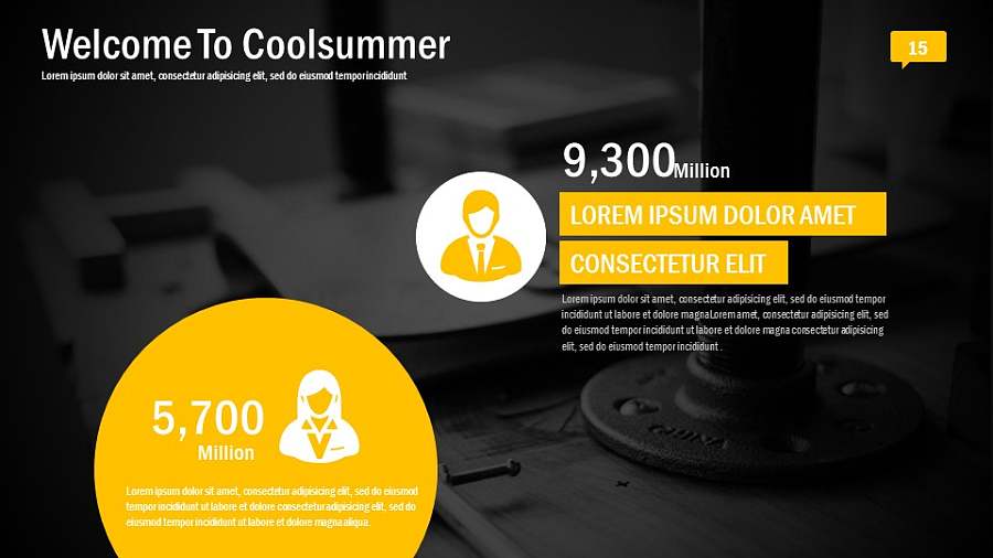 黑黄色高端逼格PPT模板