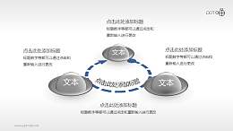 3部分循环递进关系PPT素材下载