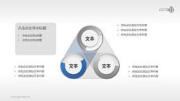 3部分并列关系PPT素材