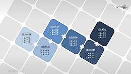 在曲折中发展的递进关系PPT模板