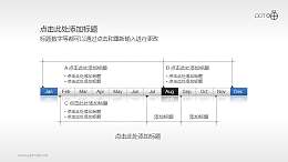 一年十二个月多阶段时间轴PPT模板下载