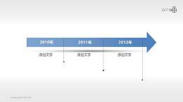 帅气亮眼的时间轴PPT模版