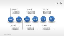 3D小球时间点/轴PPT素材