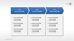 微立体三步递进关系PPT素材下载