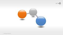 3个连成一体的立体小球PPT模版下载