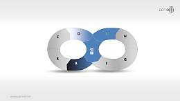 双环铁索递进/对比关系PPT素材