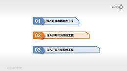 立体的折纸目录页PPT素材