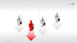 在努力奋进的团队合照PPT素材