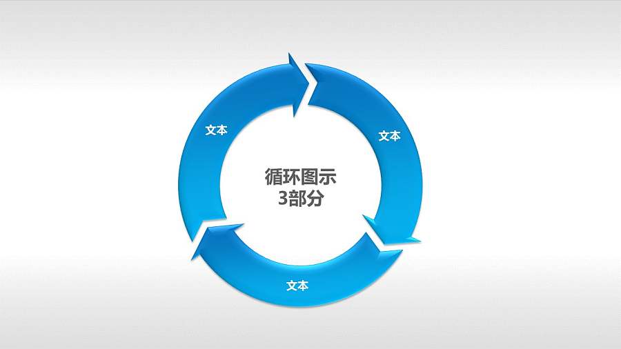 循环图示3部分PPT下载