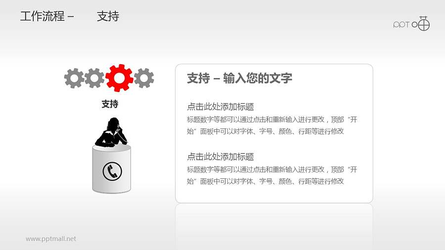 工作流程—支持PPT素材