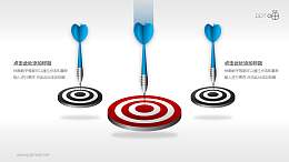 目标市场—飞镖和靶子PPT素材(四)