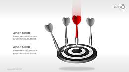 目标市场—飞镖和靶子PPT素材(五)