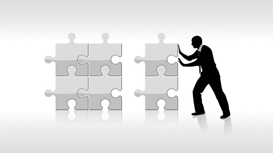 反映独立工作的PPT素材