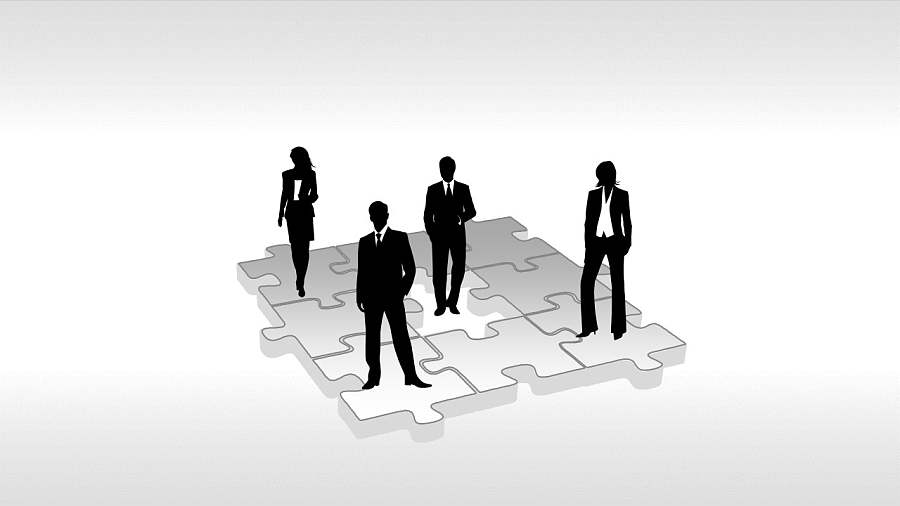 反映团队合作的PPT素材