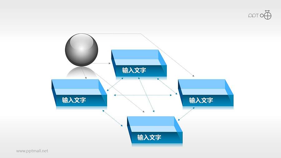 波特钻石理论模型——空白5要素素材