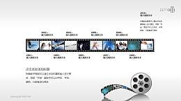 时间轴胶片效果（系列-01）PPT模板下载