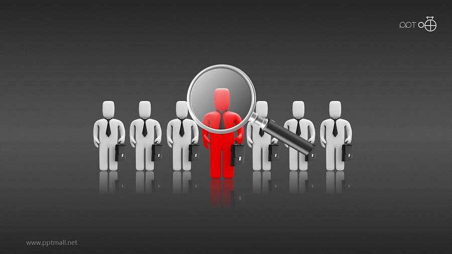 项目领队的特写PPT素材下载