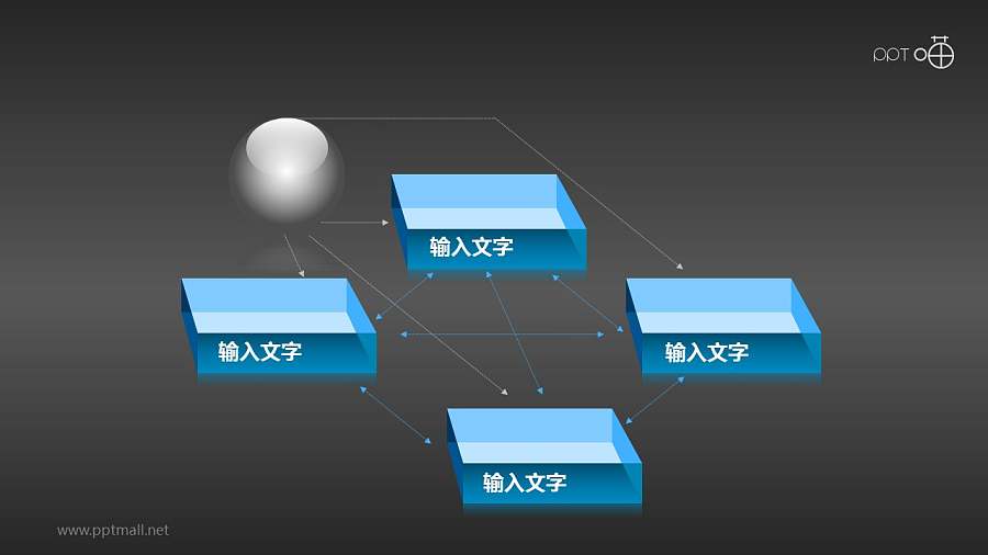 波特钻石理论模型——空白5要素素材