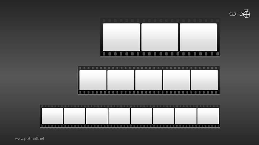 时间轴胶片效果素材（系列-02）PPT模板下载