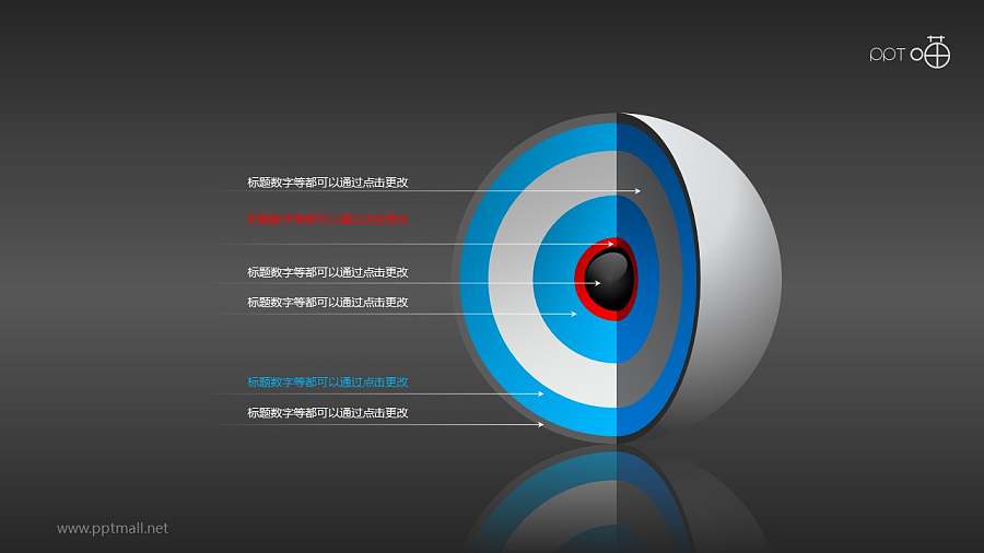3D立体核心图（系列-14）PPT素材
