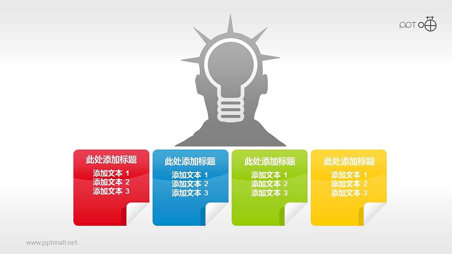 表达灵感爆发/头脑风暴的灯泡和人像素材