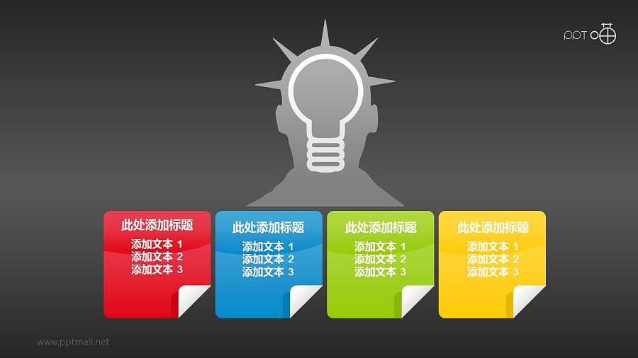 表达灵感爆发/头脑风暴的灯泡和人像素材