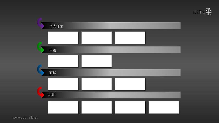 招聘流程——表格填报PPT模板