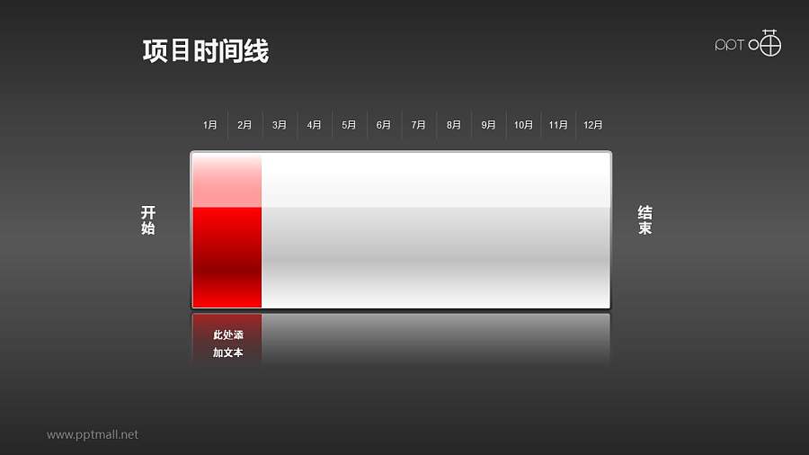 以电池充电表达项目进度的时间线素材(1)