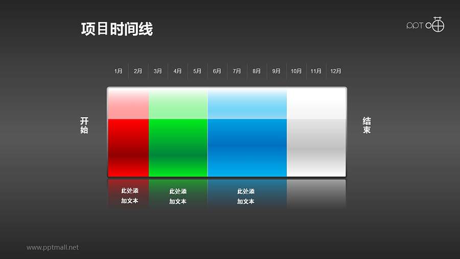 以电池充电表达项目进度的时间线素材(3)