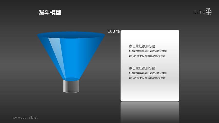 一个全满的漏斗PPT模板