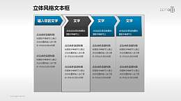 四部分递进的文本框和标题栏素材(3)