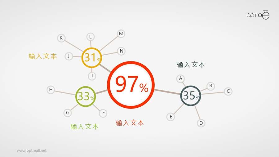 六度人脉理论PPT模板