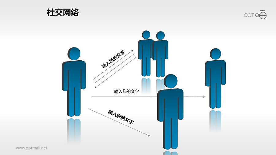 社交网络素材(1)-1对3的人际关系